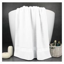 梦妃丝  80*150cm  800g  浴巾  16S螺旋  白色  (单位：条)